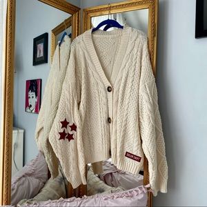 red taylor’s version cardigan NWOT size M/L